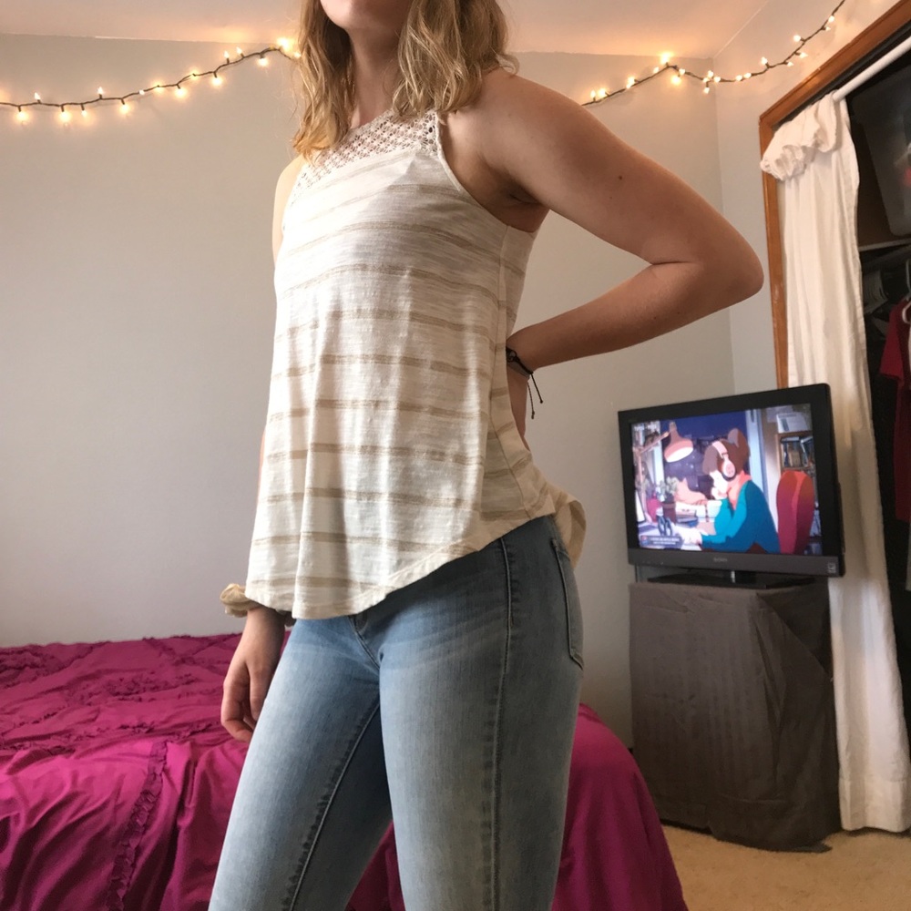 White tank top